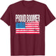 Vintage Patriotic US Flag - Proud Boomer - Baby Boomer T-Shirt - T-Shirt | Maroon