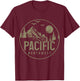 PNW Pacific Northwest Oregon Washington Nature Outdoor T-Shirt - T-Shirt | Maroon