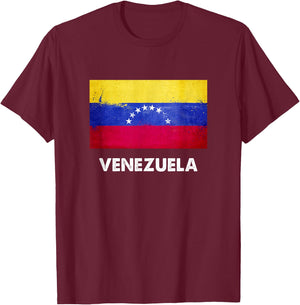 Venezuela Flag Jersey | Venezuela T-Shirt - T-Shirt | Maroon