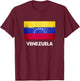 Venezuela Flag Jersey | Venezuela T-Shirt - T-Shirt | Maroon