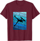 Bodyboarder Vintage Retro Ocean Bodyboard Surfer Surfing T-Shirt - T-Shirt | Maroon