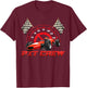 Pit Crew Race Car Birthday Party Racing Car Parties T-Shirt - T-Shirt | Maroon