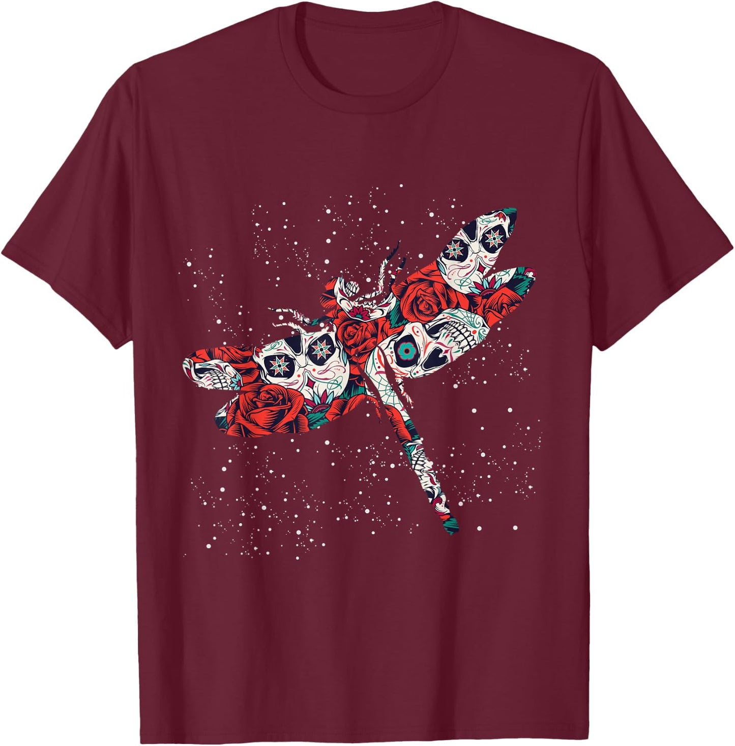 Vintage Dragonfly T-Shirt - T-Shirt | Maroon