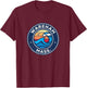 Wareham Massachusetts MA Vintage Nautical Waves Design T-Shirt - T-Shirt | Maroon