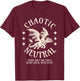Chaotic Neutral Alignment Funny Roleplaying Character T-Shirt - T-Shirt | Maroon