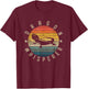 Bearded Dragon Whisperer Vintage Sunset Lizard Reptile T-Shirt - T-Shirt | Maroon