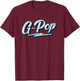 Vintage G-Pop Father's Day for G Pop Grandpa T-Shirt - T-Shirt | Maroon