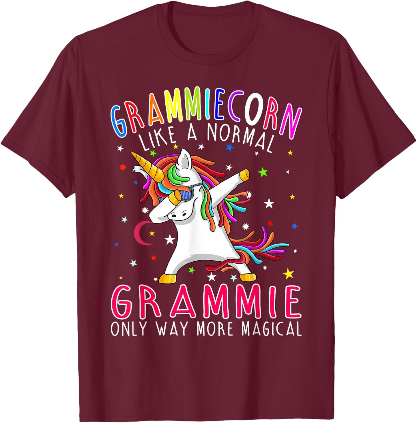 Grammiecorn Like A Normal Grammie Only Way More Magical T-Shirt - T-Shirt | Maroon