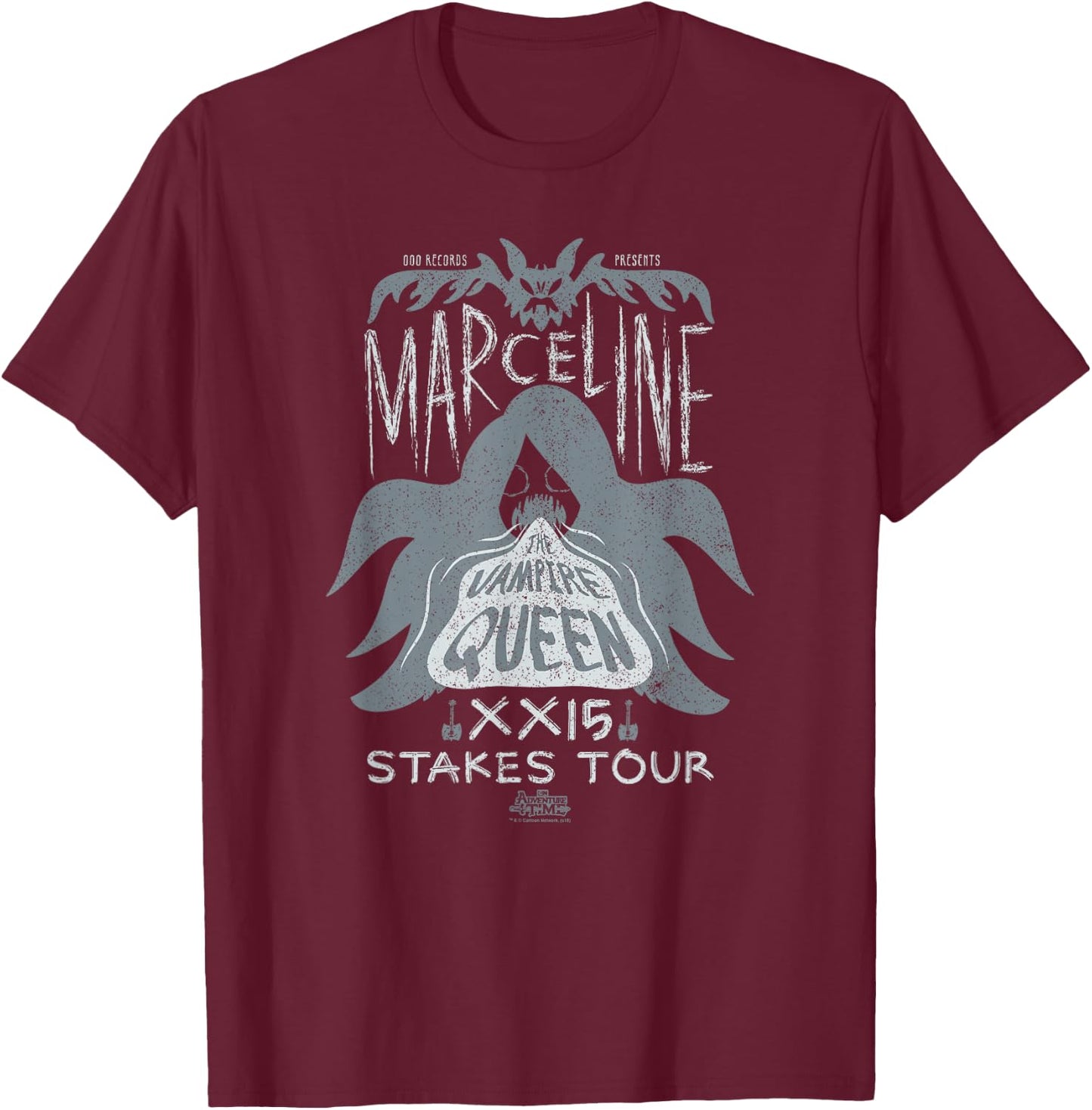 Adventure Time Marceline Vampire Queen Poster T-Shirt - T-Shirt | Maroon