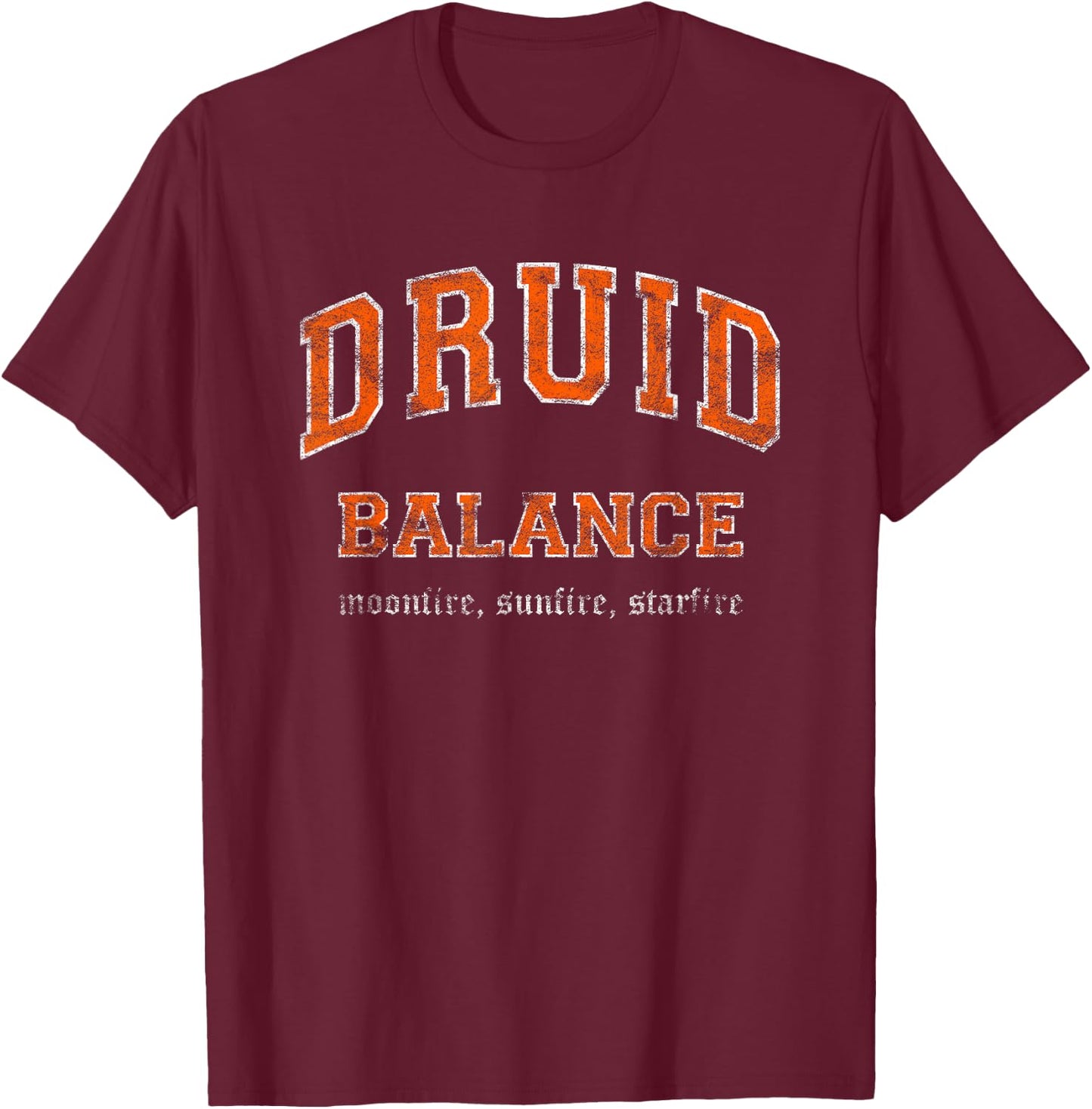 NOOB IRL Balance Druid MMO Gamer T-Shirt - T-Shirt | Maroon