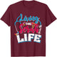 Living The Scrub Life Nurse T-Shirt - T-Shirt | Maroon
