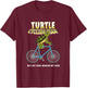 Turtle Cycling Team Slow Rider Ride Bicycle Biking Gift T-Shirt - T-Shirt | Maroon
