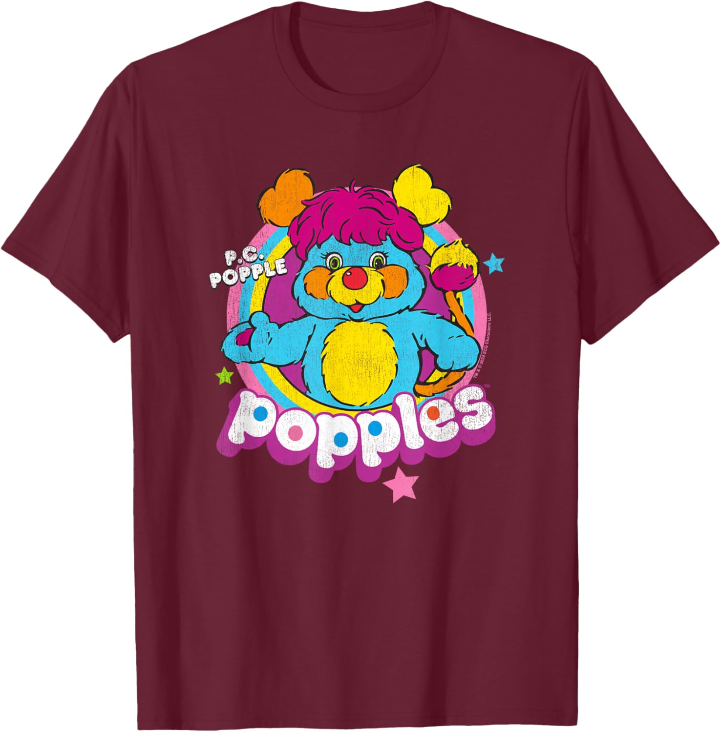 Popples P.C. Popple T-Shirt - T-Shirt | Maroon