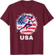Track and Field USA Team Men Women Kids Track Apparel USA T-Shirt - T-Shirt | Maroon