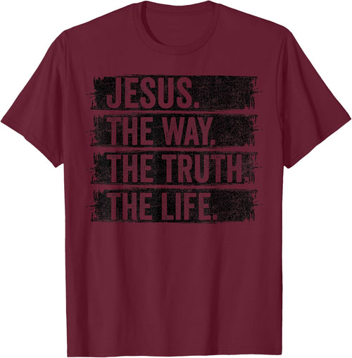 Jesus The Way Truth Life Vintage Christian Worship Retro
