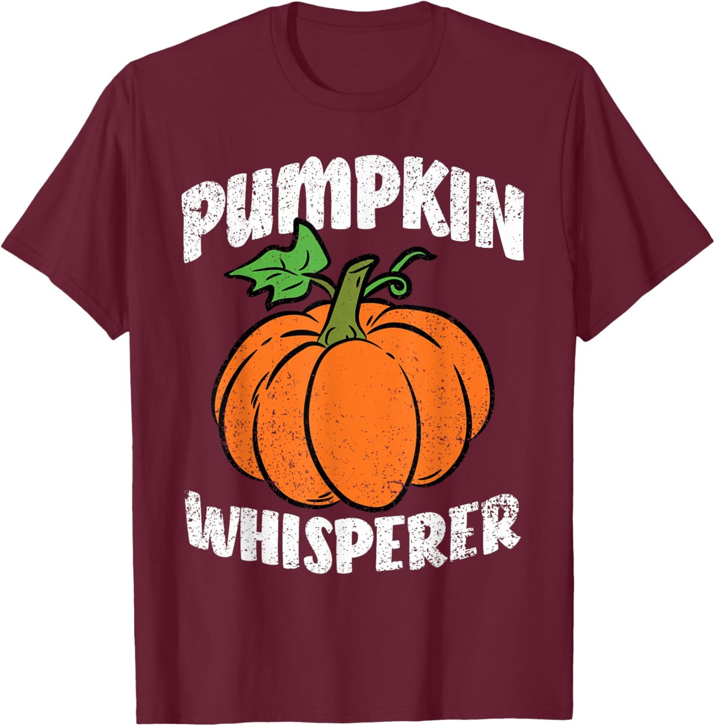 Pumpkin Whisperer Gardening Vegetable Farming Farmer T-Shirt - T-Shirt | Maroon