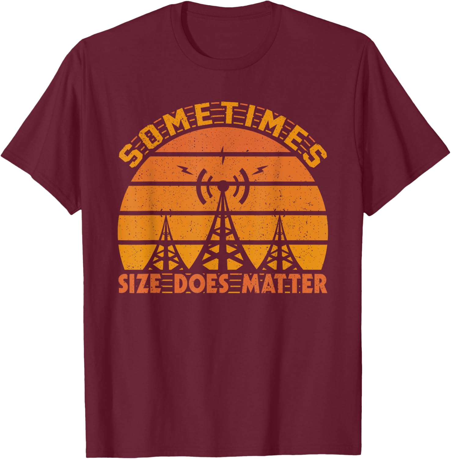 Ham Radio Funny Gift Hobby Birthday T-Shirt - T-Shirt | Maroon