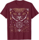Luna Moth Moon Phases Witchy Dark Academia Aesthetic Occult T-Shirt - T-Shirt | Maroon