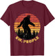 Ew People Bigfoot Funny Sasquatch Yeti Saying Retro T-Shirt - T-Shirt | Maroon