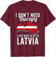Latvian Flag I Latvia Flag I Vacation Latvia T-Shirt - T-Shirt | Maroon