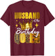 Husband Of The Birthday Queen Women Bday Party Gift T-Shirt - T-Shirt | Maroon