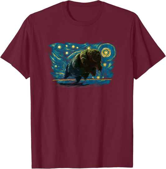 Retro Vintage Style Tardigrade T-Shirt - T-Shirt | Maroon