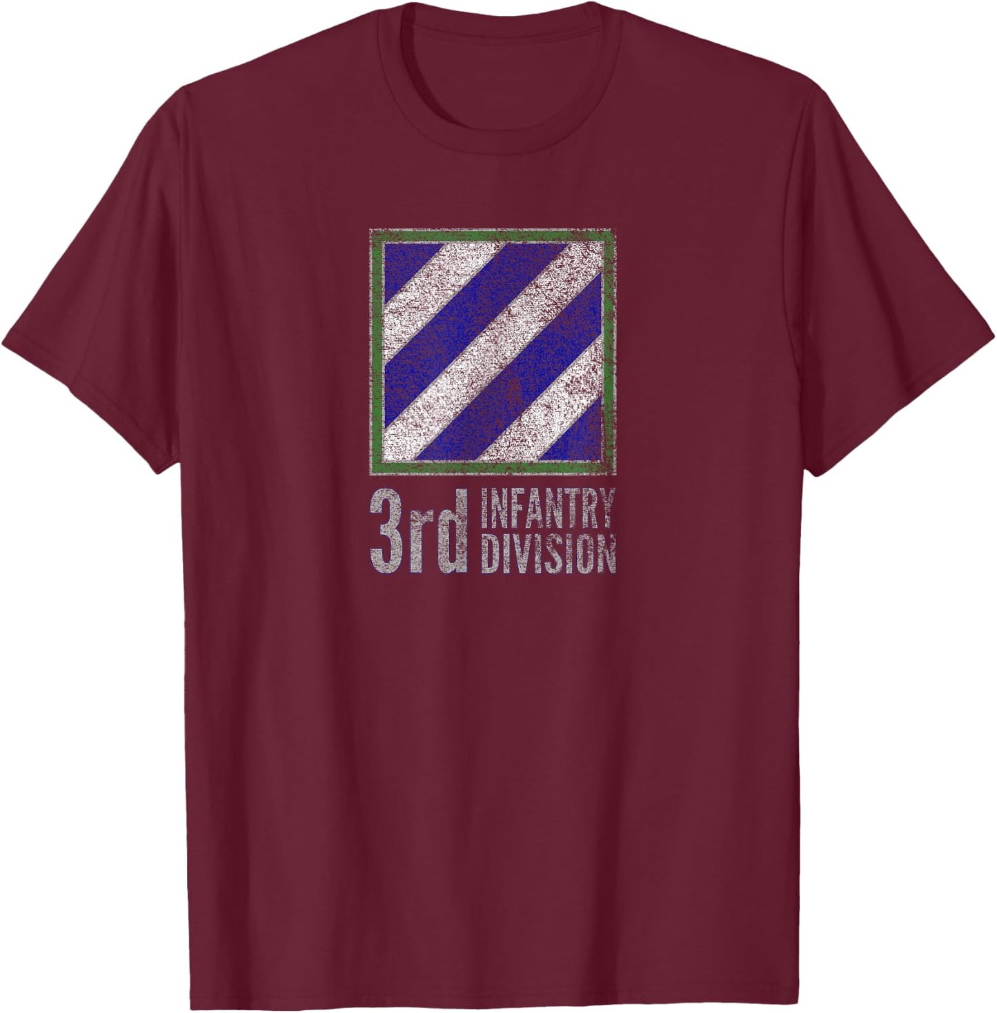 3rd Infantry Division United States Army T-Shirt - T-Shirt | Maroon