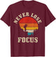 Photographer Gift Vintage Camera Photography T-Shirt - T-Shirt | Maroon