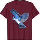 Animal Bird Blue Jay T-Shirt - T-Shirt | Maroon