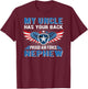 My Uncle Has Your Back Proud Air Force Nephew Military Gift T-Shirt - T-Shirt | Maroon