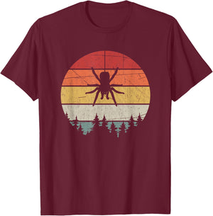 Retro Arachnid Tarantula Spider T-Shirt - T-Shirt | Maroon