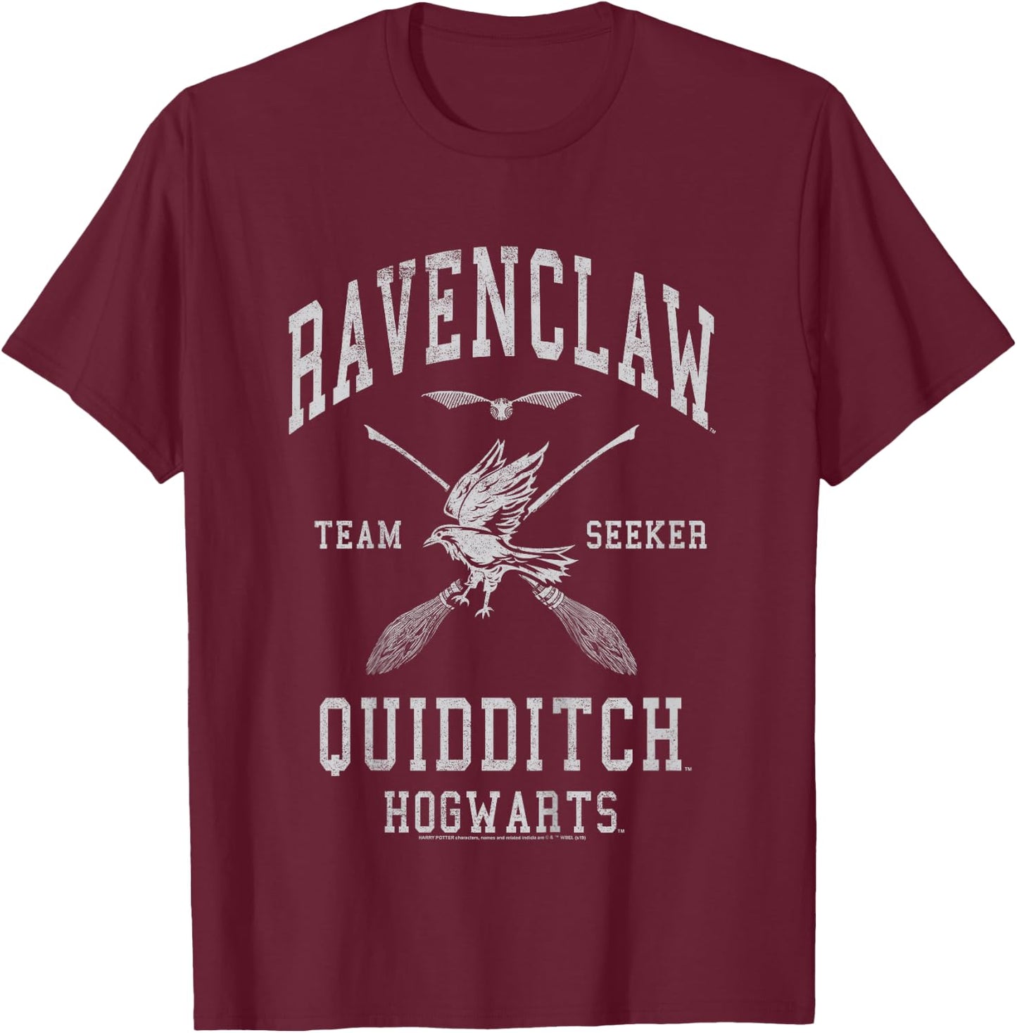 Kids Harry Potter Ravenclaw Team Seeker Text T-Shirt - T-Shirt | Maroon