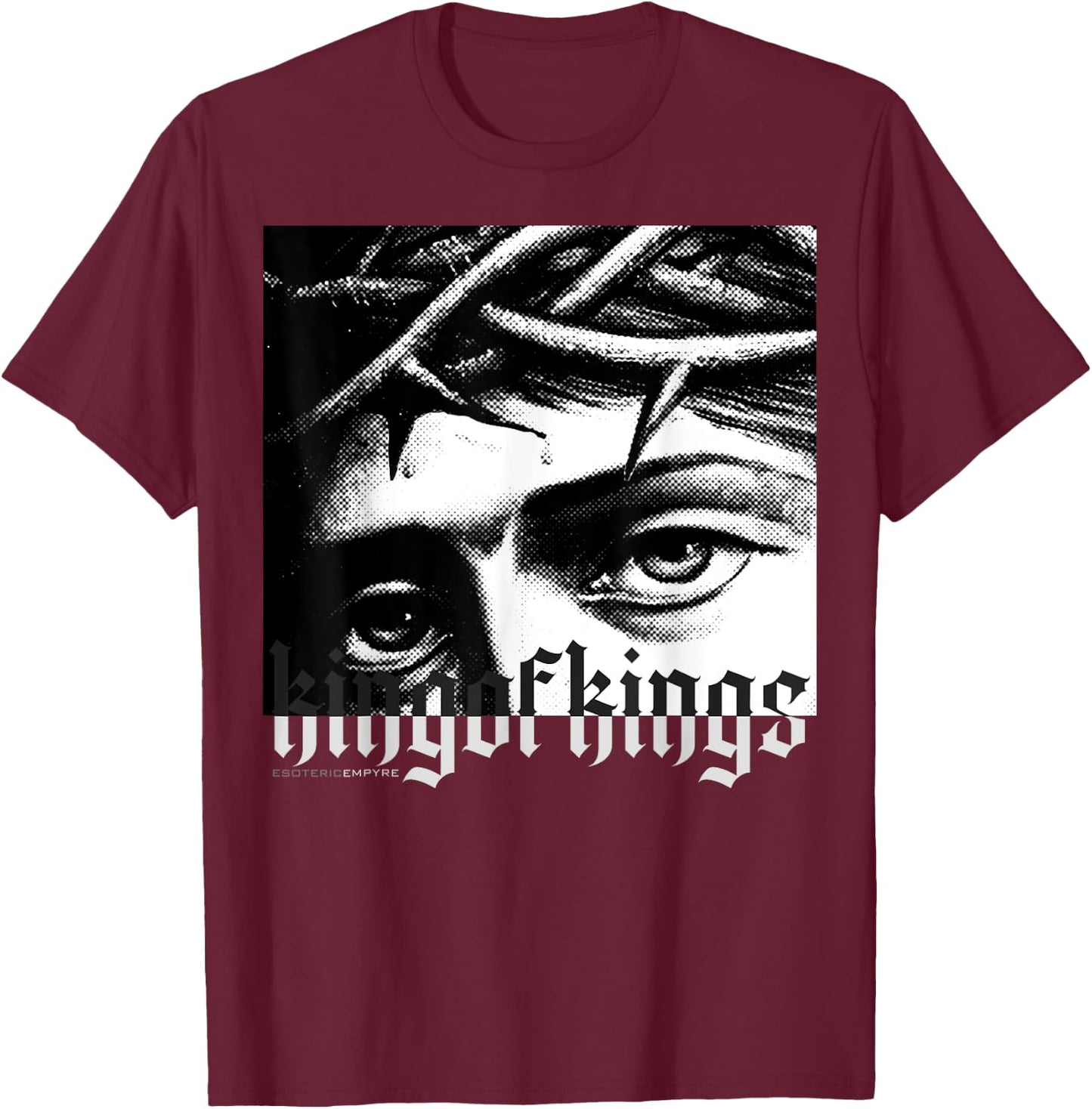 Jesus Christ King of Kings T-Shirt - T-Shirt | Maroon