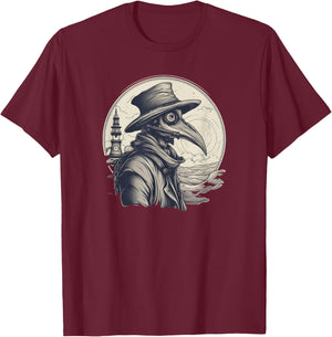 Funny Plague Doctor cool Grunge Style leeches medical T-Shirt - T-Shirt | Maroon