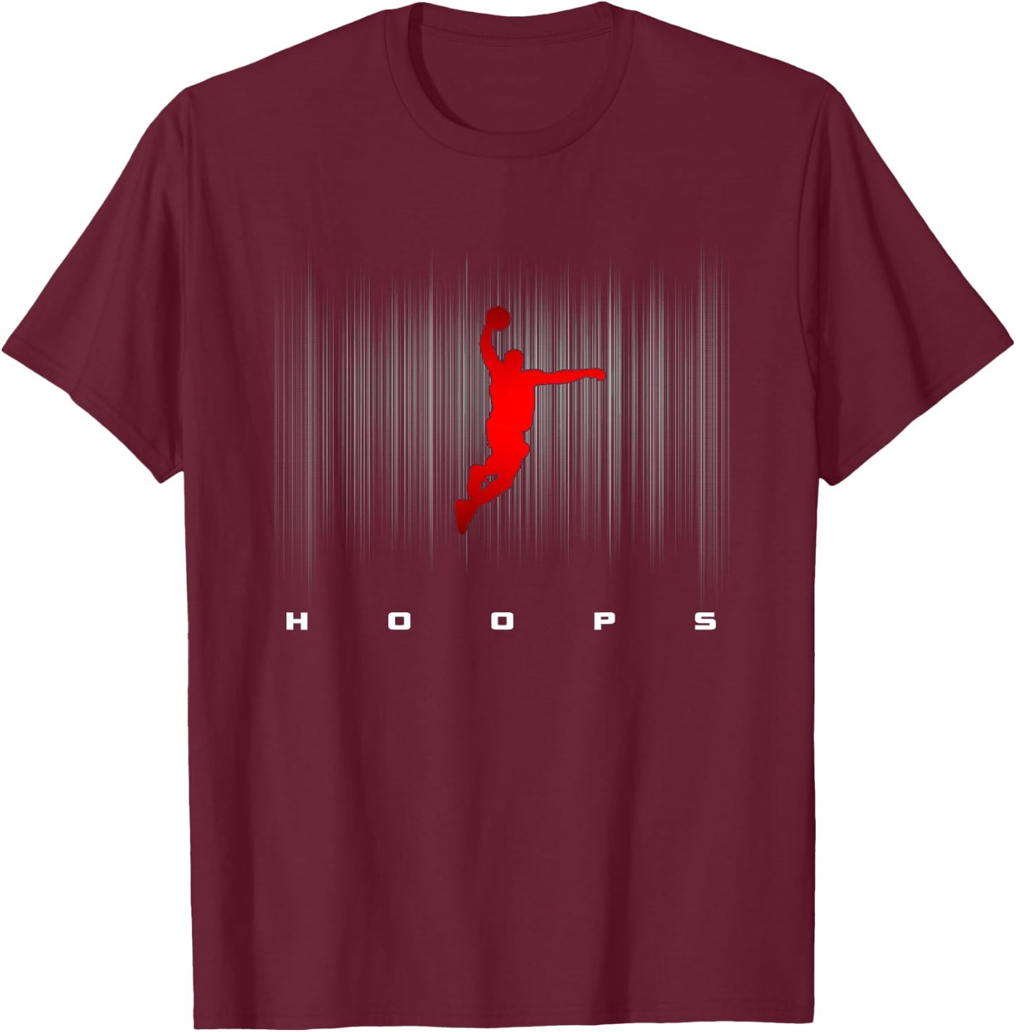 Basketball Clothing Basketball - Black, Small, Classic Fit, Short Sleeve, -Adults, Boys T-Shirt - T-Shirt | Maroon