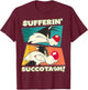 Looney Tunes Sylvester Sufferin' Succotash T-Shirt - T-Shirt | Maroon