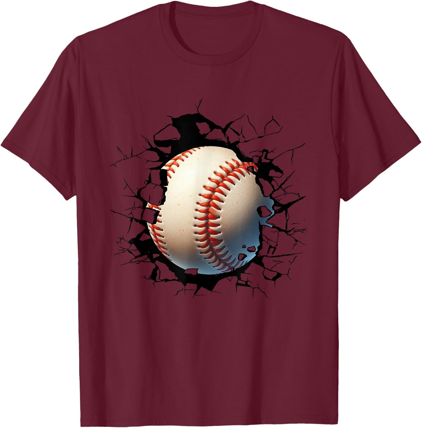 Baseball T-Shirt - T-Shirt | Maroon