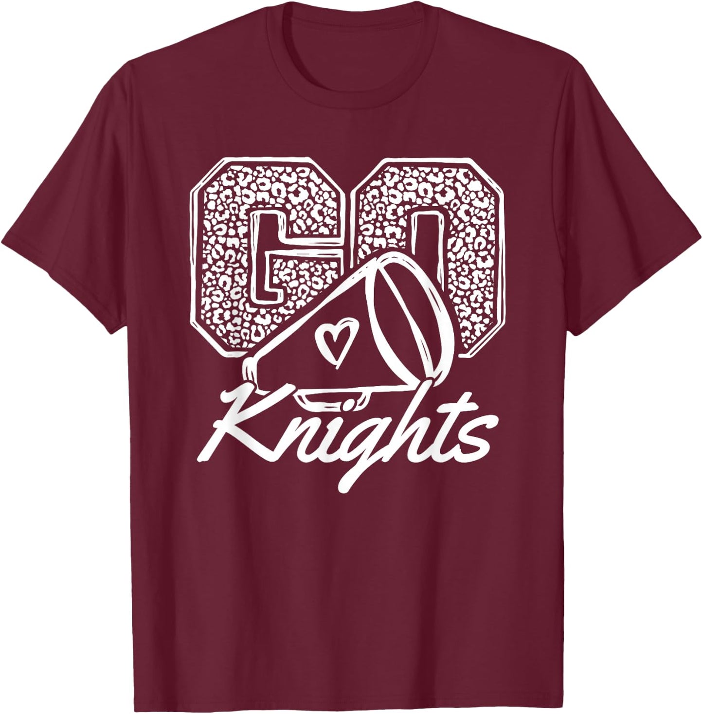 Go Cheer Knights Sports Name Gifts Men Women Boy Girl T-Shirt - T-Shirt | Maroon