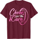 Cheer For The Cure Football Fan Breast Cancer Awareness T-Shirt - T-Shirt | Maroon