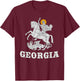 St George, Georgian Patriotic design T-Shirt - T-Shirt | Maroon