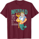 Funny Merdad Mermaid Dad Merman Security Birthday Men Gifts T-Shirt - T-Shirt | Maroon