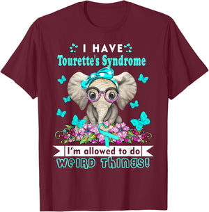 I have Tourettes Syndrome Awareness T-Shirt - T-Shirt | Maroon
