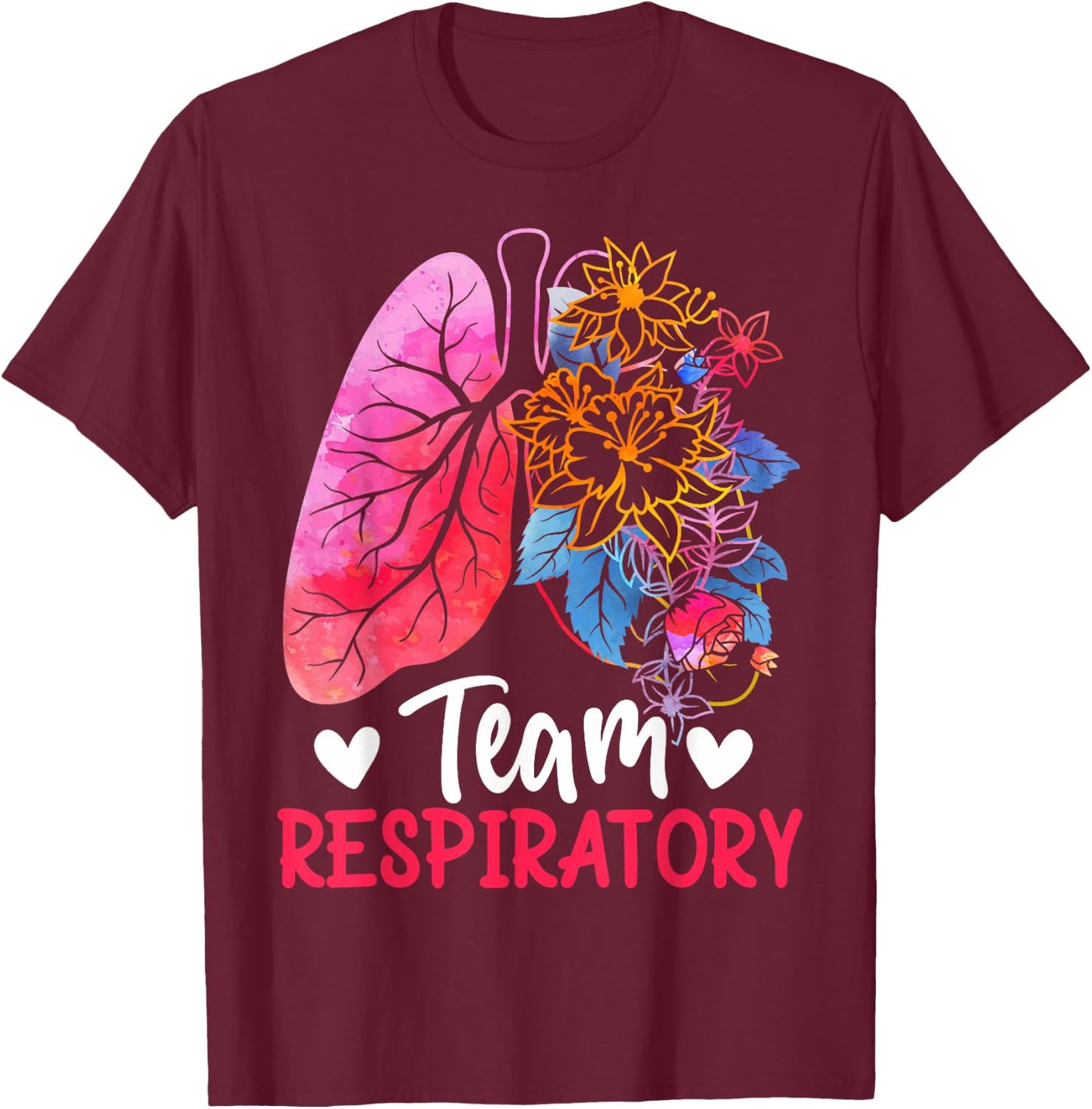 Lung Doctor Therapy Registered Nurse Respiratory Therapist T-Shirt - T-Shirt | Maroon