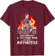 Never Underestimate A Tattooed Mom Motorcycle Biker Mom T-Shirt - T-Shirt | Maroon