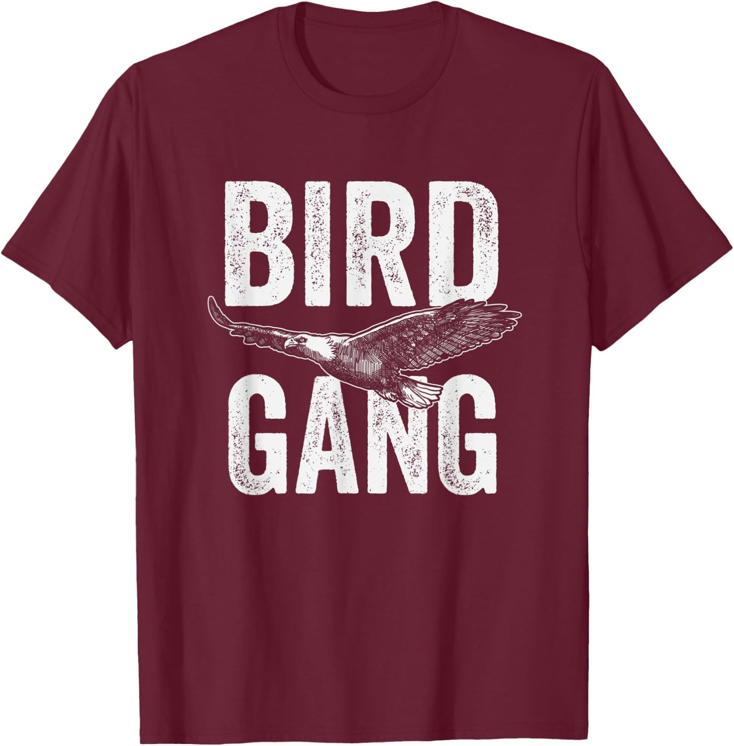 Bird Gang Birding T-Shirt - T-Shirt | Maroon