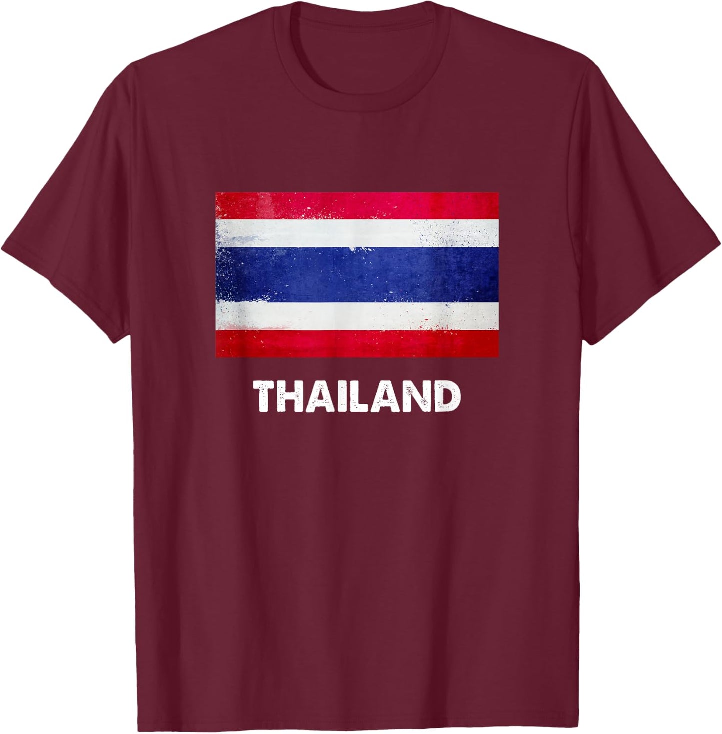 Thailand Flag Shirt | Thai T-Shirt - T-Shirt | Maroon