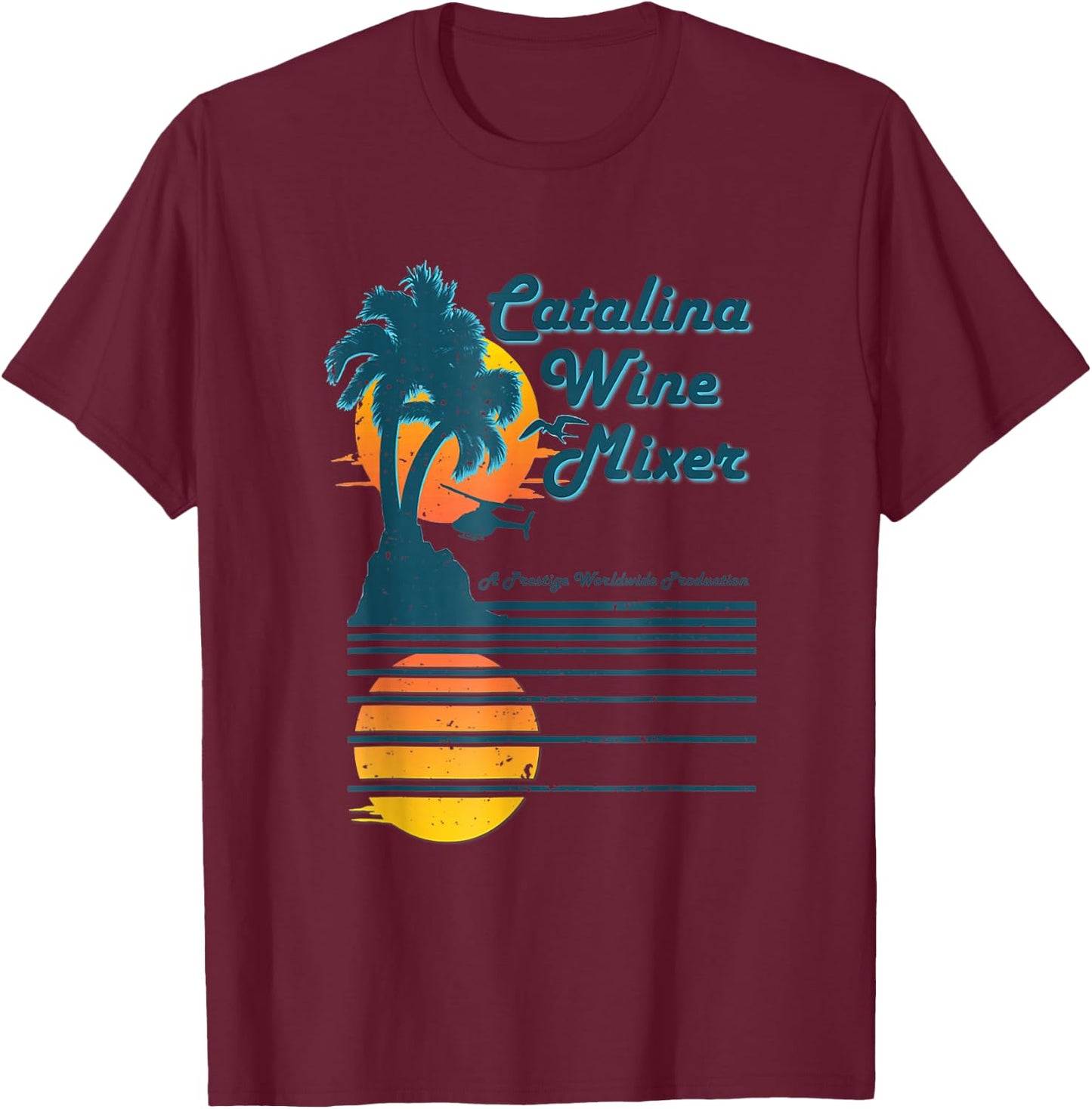 Catalina Mixer Wine Shirt T-Shirt - T-Shirt | Maroon