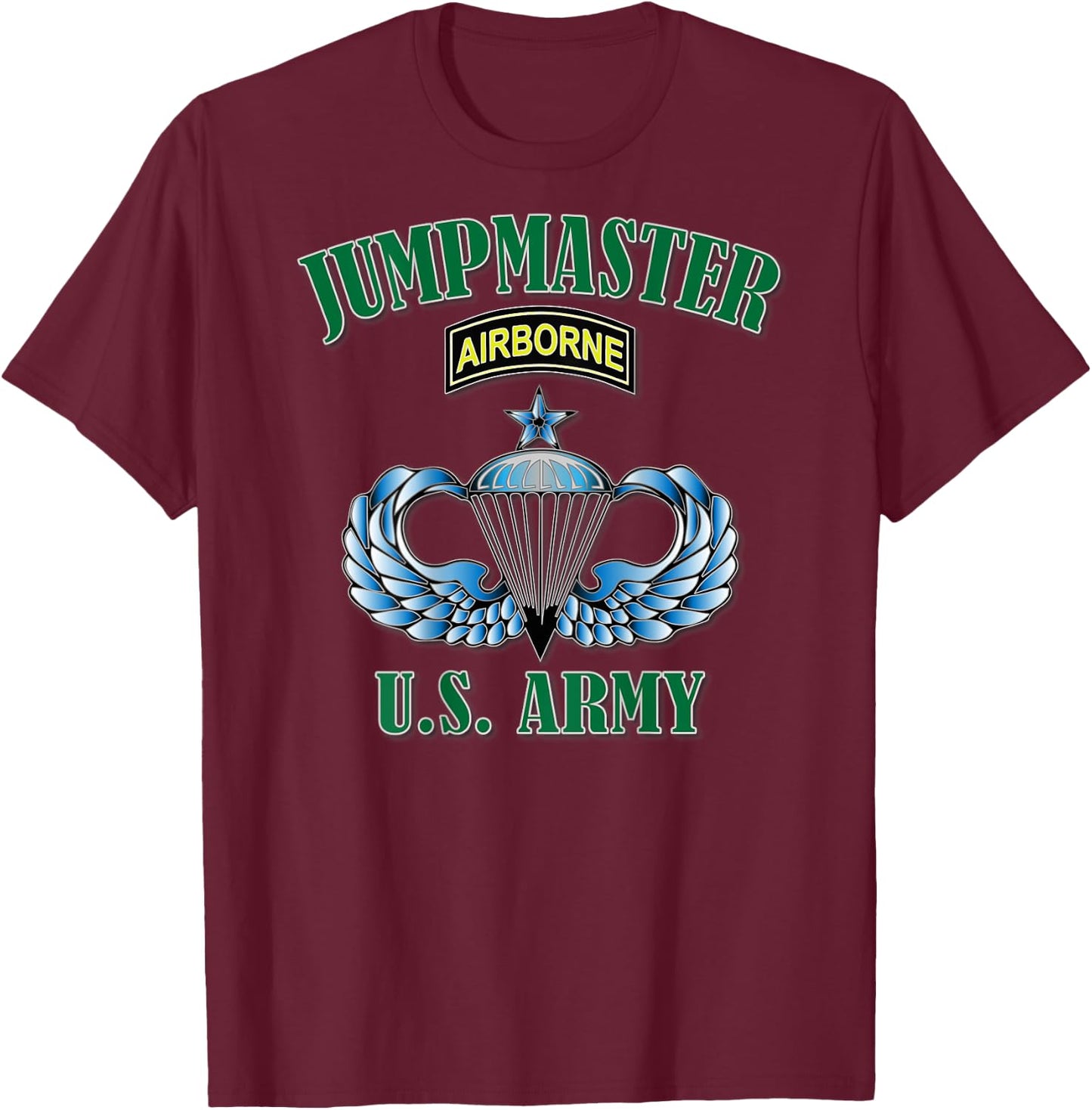 Jumpmaster- Senior Wings (Back Design) T-Shirt - T-Shirt | Maroon