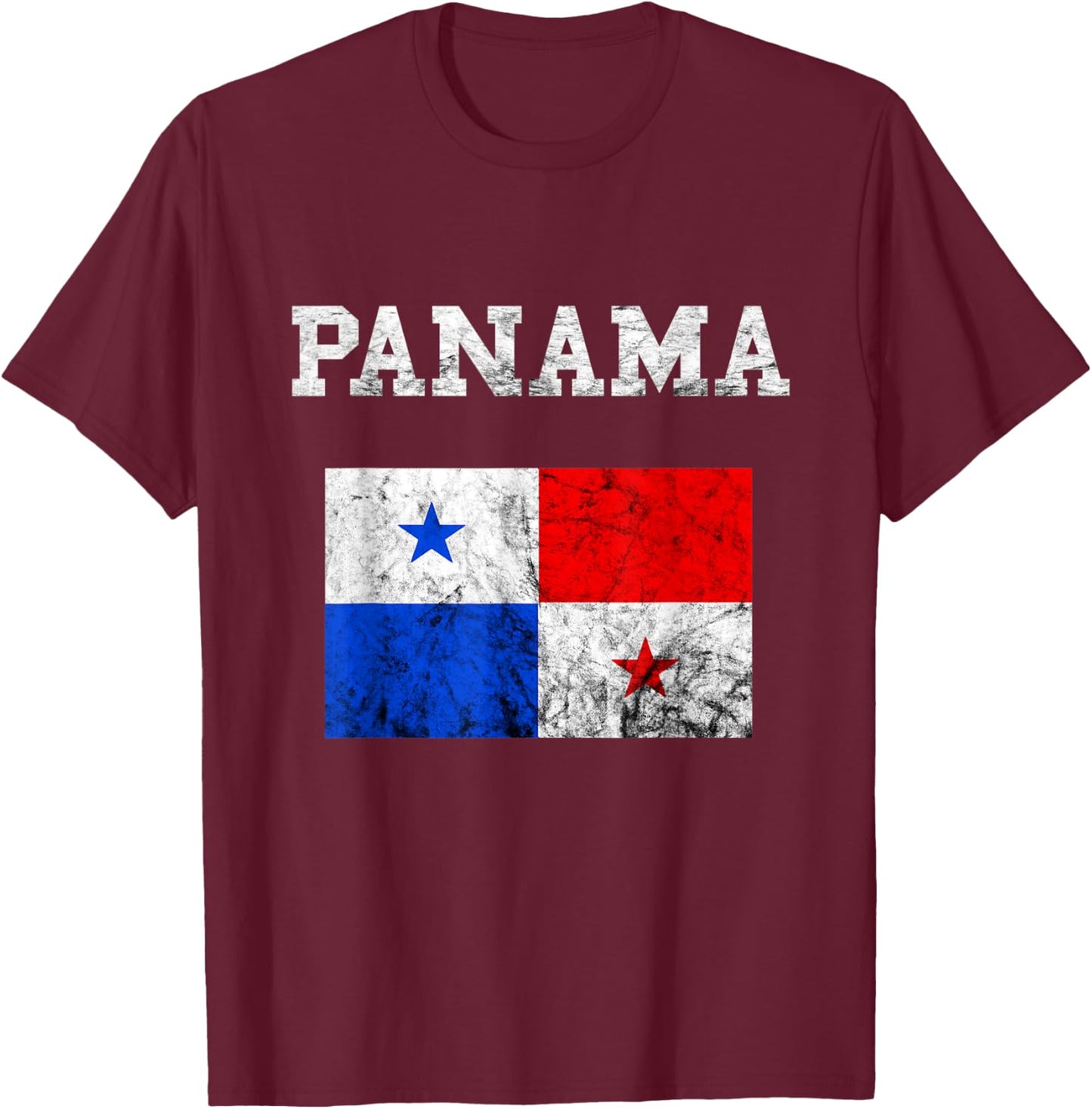 Panama Flag Panama City Tourist Travel T-Shirt - T-Shirt | Maroon