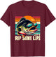 Let's Rip Some Lips Funny Fishing Lovers Gifts Bass Fishing T-Shirt - T-Shirt | Maroon